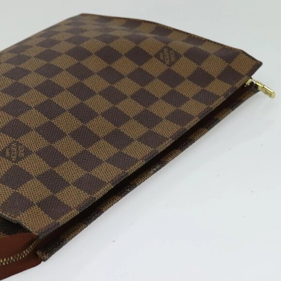 LOUIS VUITTON Damier Ebene Posh Toilette 26 Pouch N47543 LV Auth 135474 - Picture 5 of 15